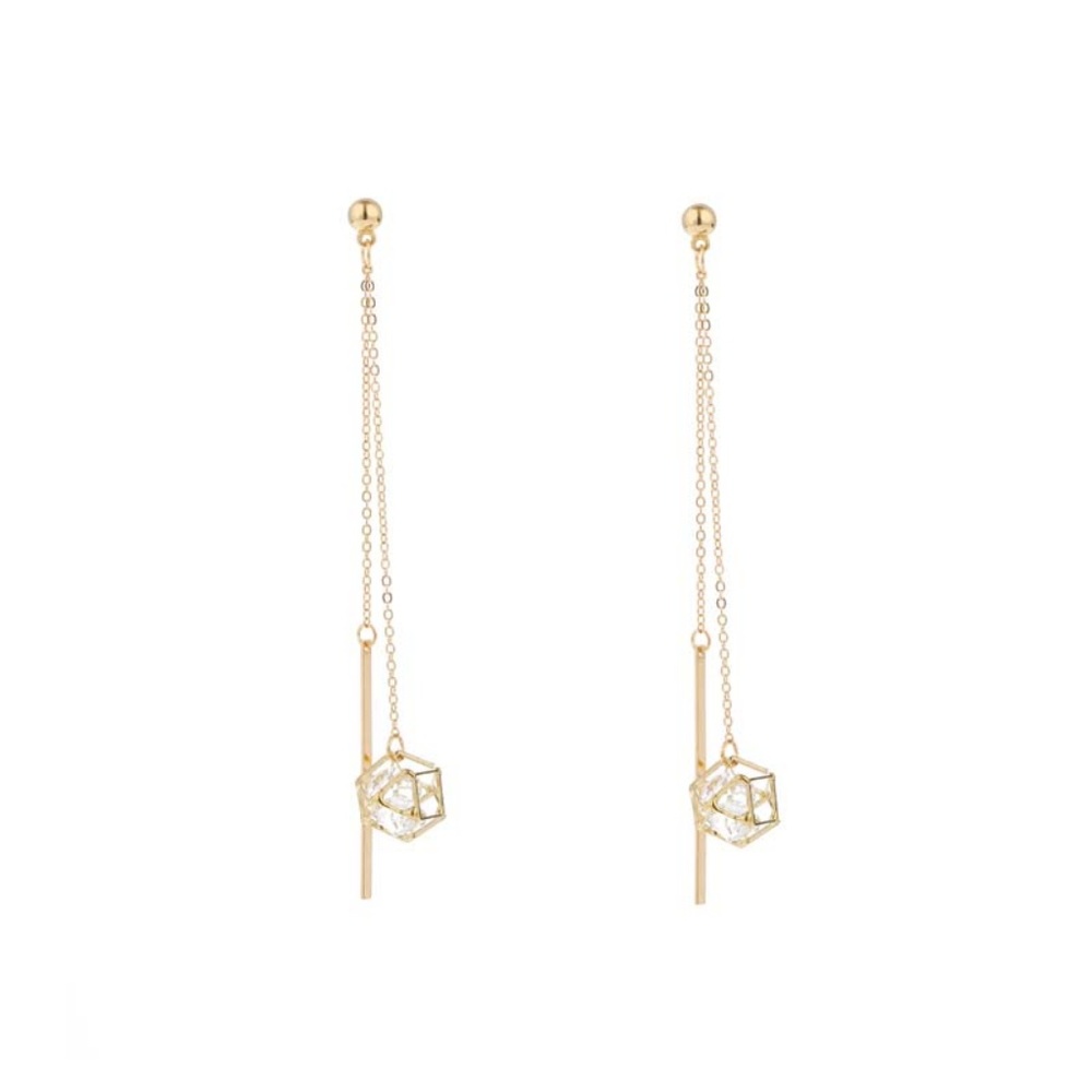 Clearance🔥Diamond and String Earrings - Picture 7 of 9